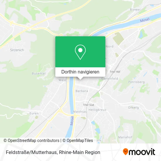 Feldstraße/Mutterhaus Karte