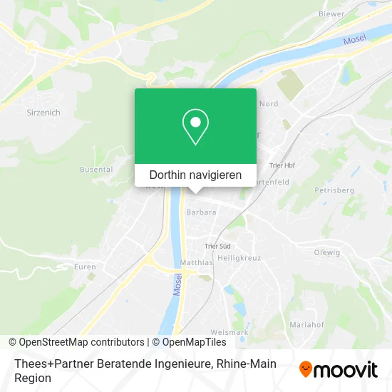 Thees+Partner Beratende Ingenieure Karte