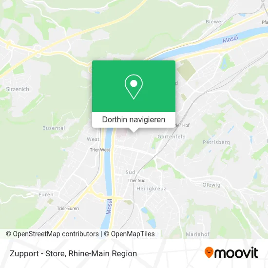 Zupport - Store Karte