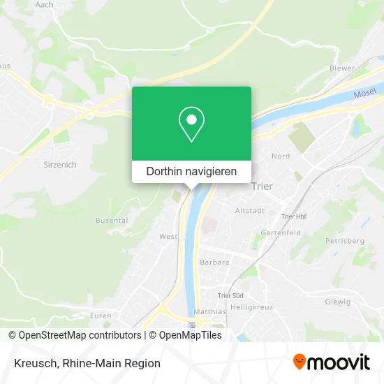 Kreusch Karte
