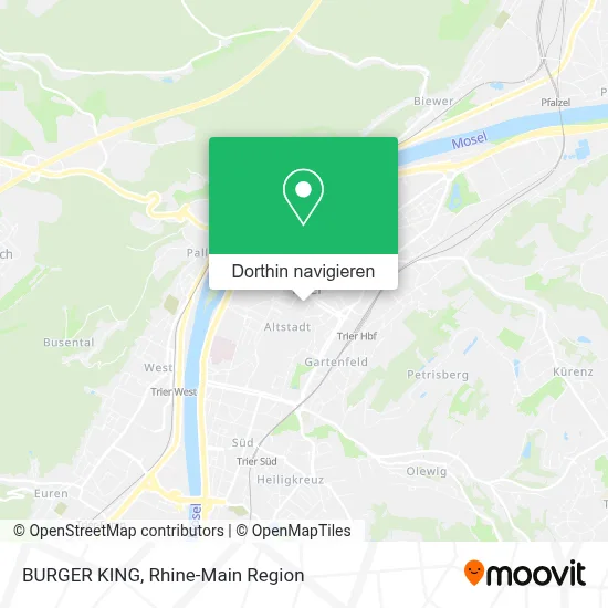 BURGER KING Karte