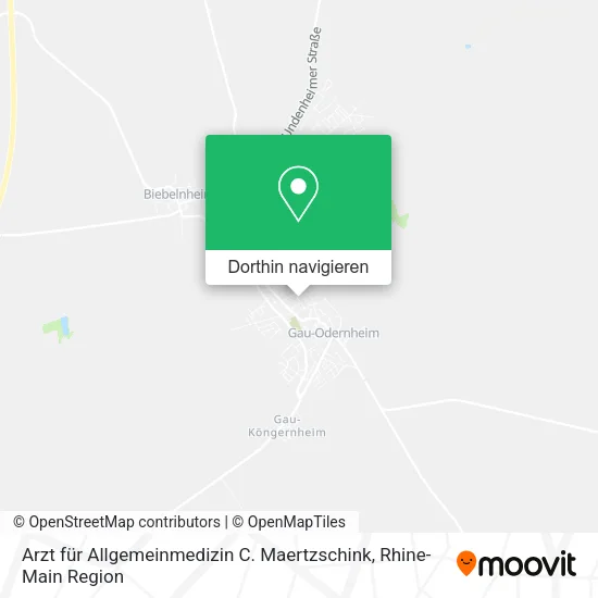 Arzt für Allgemeinmedizin C. Maertzschink Karte