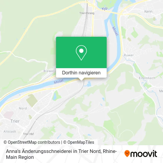 Anna's Änderungsschneiderei in Trier Nord Karte