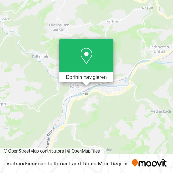 Verbandsgemeinde Kirner Land Karte