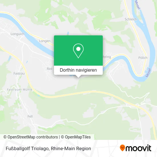 Fußballgolf Triolago Karte
