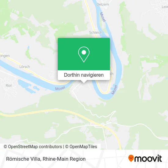 Römische Villa Karte