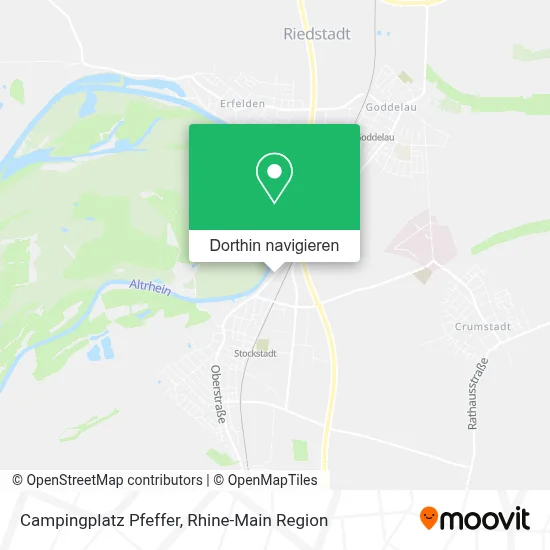 Campingplatz Pfeffer Karte