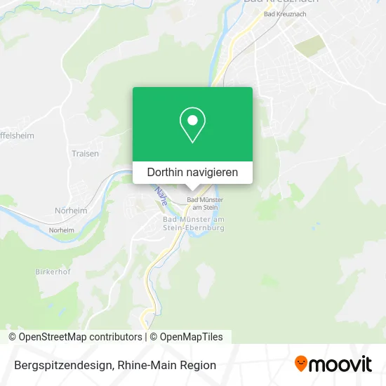 Bergspitzendesign Karte