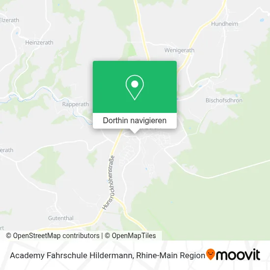 Academy Fahrschule Hildermann Karte