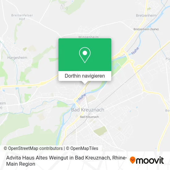 Advita Haus Altes Weingut in Bad Kreuznach Karte