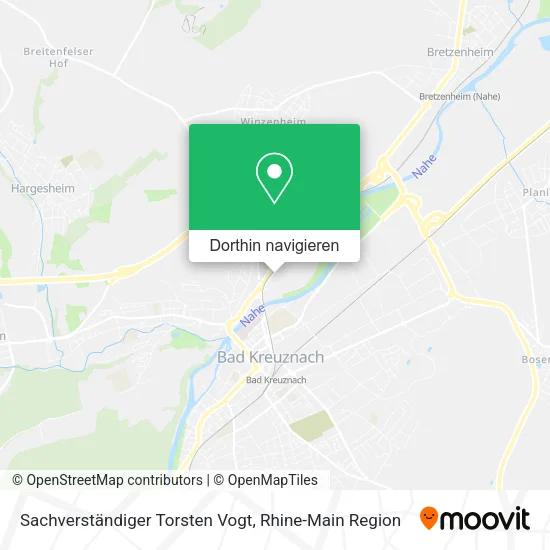Sachverständiger Torsten Vogt Karte
