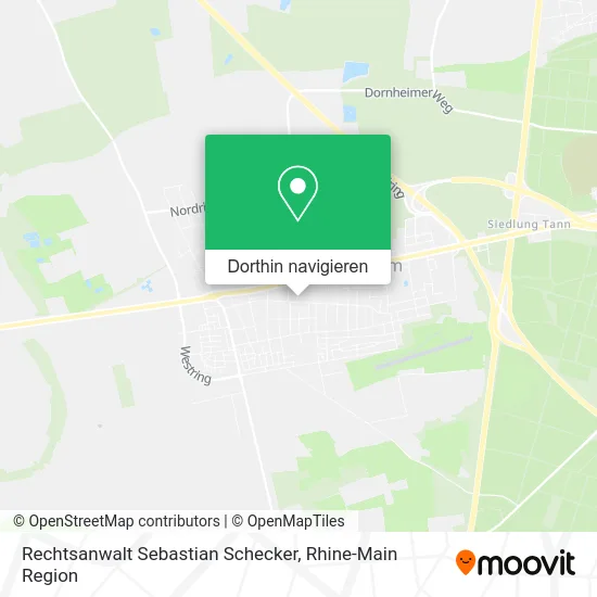 Rechtsanwalt Sebastian Schecker Karte