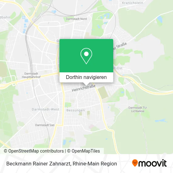 Beckmann Rainer Zahnarzt Karte