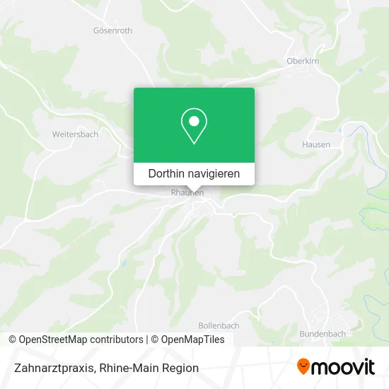 Zahnarztpraxis Karte