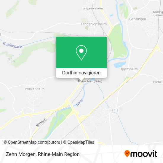 Zehn Morgen Karte