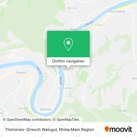 Thömmes- Griesch Weingut Karte