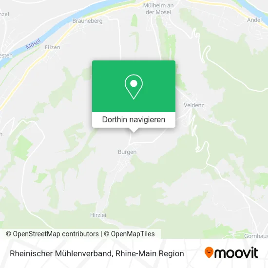 Rheinischer Mühlenverband Karte