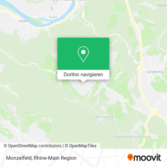 Monzelfeld Karte