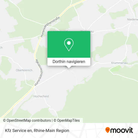 Kfz Service en Karte