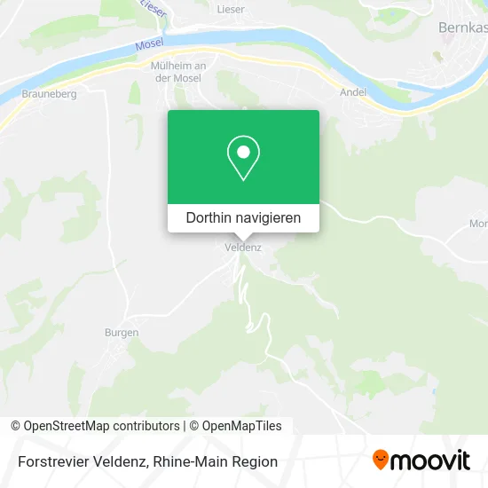 Forstrevier Veldenz Karte