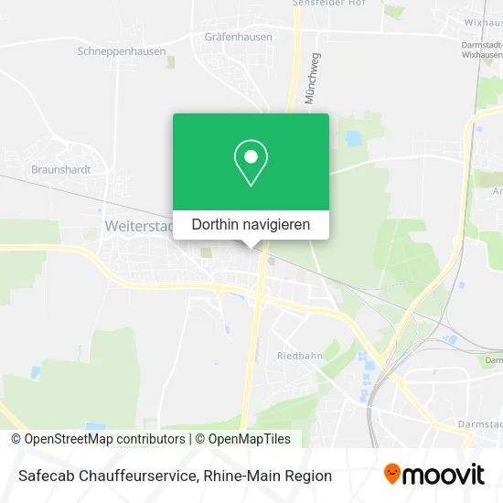 Safecab Chauffeurservice Karte