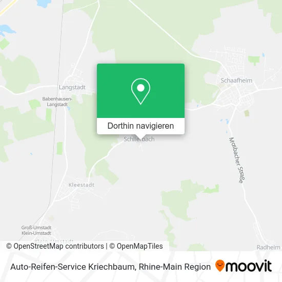 Auto-Reifen-Service Kriechbaum Karte