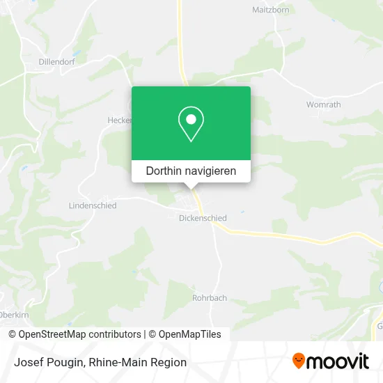 Josef Pougin Karte