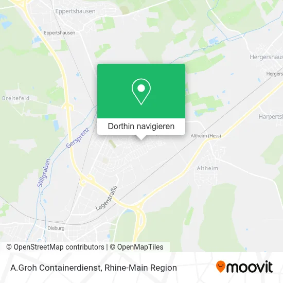 A.Groh Containerdienst Karte