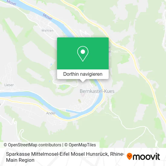 Sparkasse Mittelmosel-Eifel Mosel Hunsrück Karte