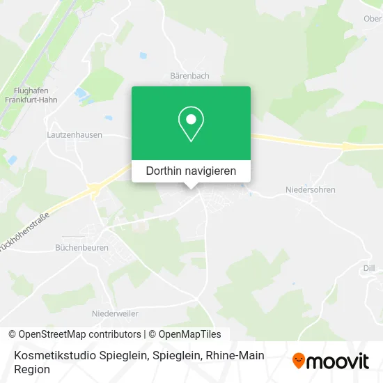 Kosmetikstudio Spieglein, Spieglein Karte