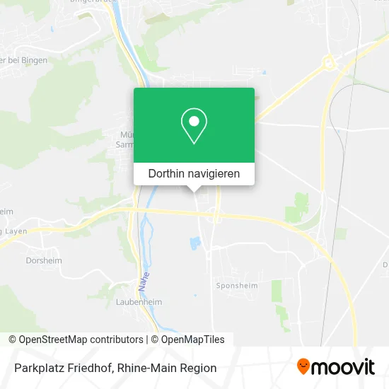 Parkplatz Friedhof Karte