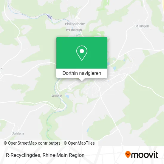 R-Recyclingdes Karte