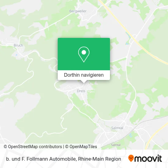 b. und F. Follmann Automobile Karte