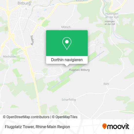 Flugplatz Tower Karte