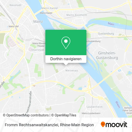 Fromm Rechtsanwaltskanzlei Karte