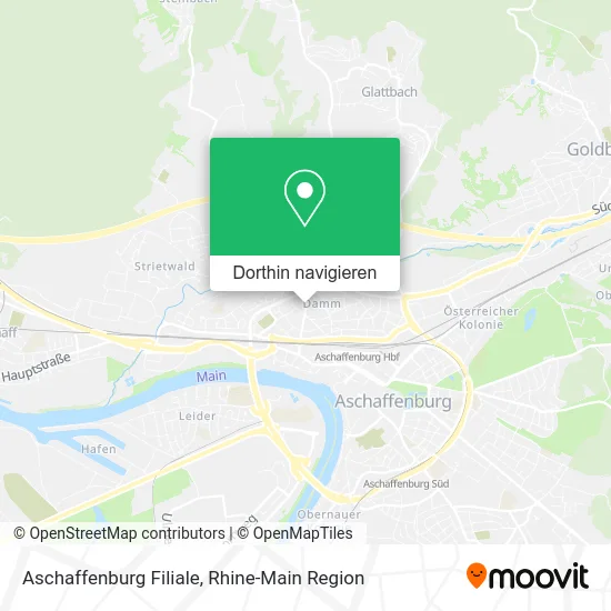 Aschaffenburg Filiale Karte