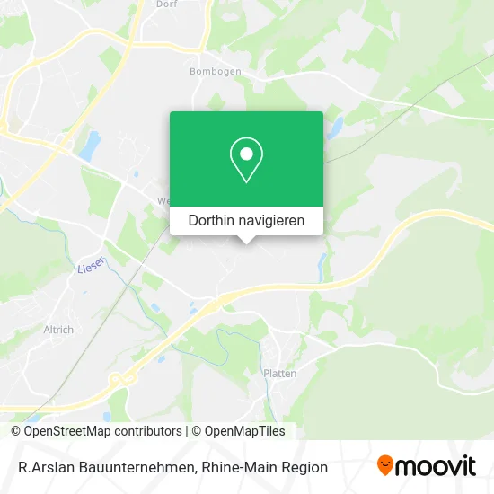 R.Arslan Bauunternehmen Karte