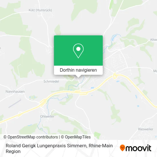 Roland Gerigk Lungenpraxis Simmern Karte