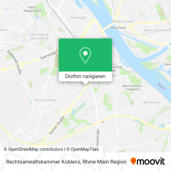 Rechtsanwaltskammer Koblenz Karte