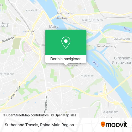 Sutherland Travels Karte