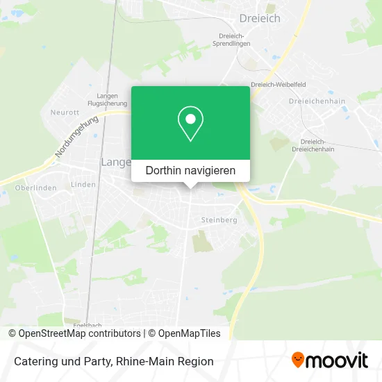 Catering und Party Karte