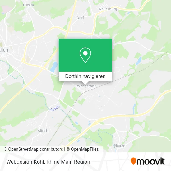 Webdesign Kohl Karte