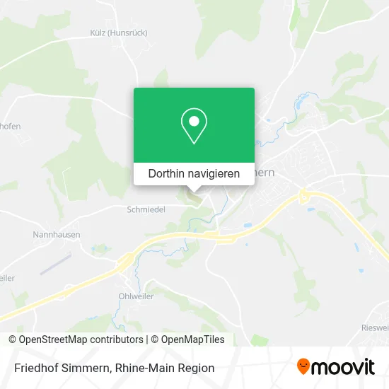 Friedhof Simmern Karte