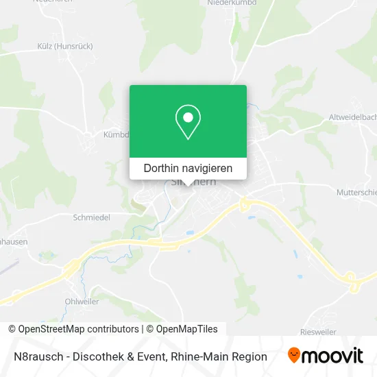 N8rausch - Discothek & Event Karte