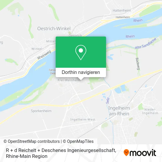 R + d Reichelt + Deschenes Ingenieurgesellschaft Karte