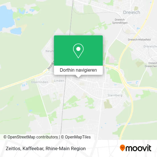 Zeitlos, Kaffeebar Karte