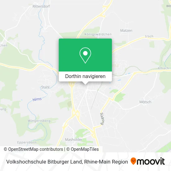 Volkshochschule Bitburger Land Karte