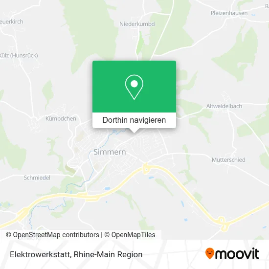 Elektrowerkstatt Karte