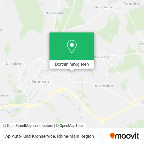 Ap Auto- und Kranservice Karte