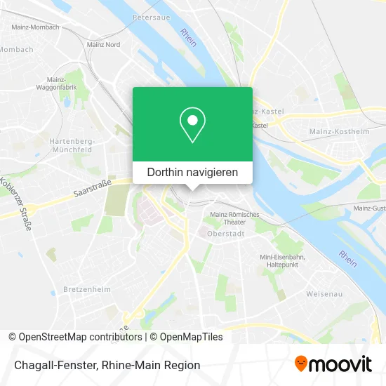 Chagall-Fenster Karte